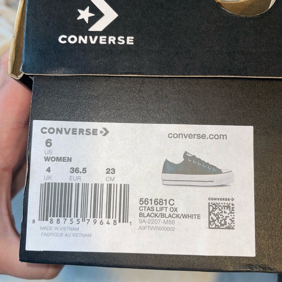 Chuck Taylor All Star Lift Platform Leather Shoes - Picture 5 of 8